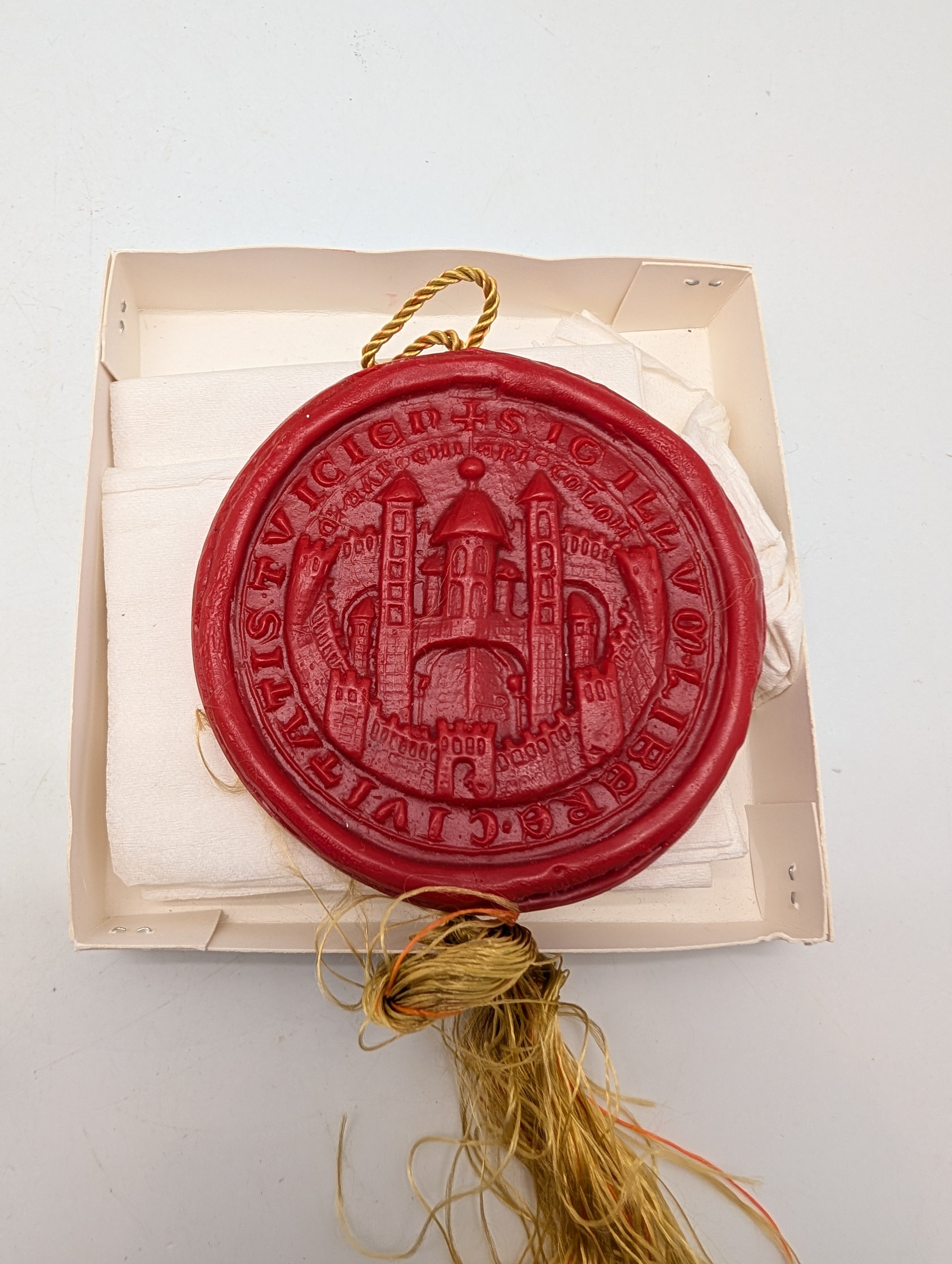 Replika af det store bysegl for den frie by Köln (Sigillum Libere Civitatis)