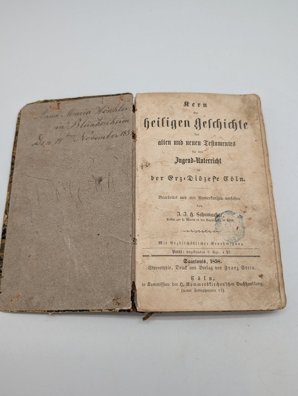 J. J. H. Schumacher: Kern der heiligen Geschichte, 1858
