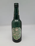Gammel Carlsberg Pilsner flaske i grønt glas med original papiretiket